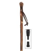 Unisex Knob Cane Dark Stained Natural Chestnut  -Affordable Gift! Item #DHAR-9769100