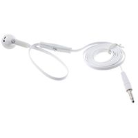 Flat Wired Headset Mono Hands-Free Earphone w Mic Single Earbud Headphone Earpiece [3.5mm] [White] for iPhone SE 6S Plus 6 Plus 5S 5C 5, iPad Pro 9.7 Mini 4 3 2, Air 2 - Google Pixel XL