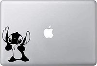 LA DECAL lilo and Stitch Standing decal on car truck SUV laptop macbook vinyl decal sticker Black 6 inches