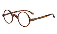 Eyekepper Round Reading Glasses a Little Large Than Vintage Professor Oval Readers (Brown Tortoise,+0.50)