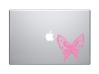 Monarch Butterfly Patterned Wings - 5" Light Pink Vinyl Decal Sticker - Car Tablet Macbook