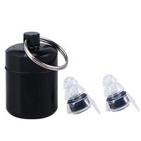 Healifty Sleeping Plugs Music Noise Reduction Earplugs Soft Foam Ear Plugs for Sleeping Snoring Working with Black Bottle