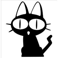 Kuroneko Cat Trigun Anime Car Window Wall Macbook Notebook Laptop Vinyl Decal