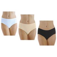 Hush Hush Women's Absorbent Panties Assorted 2X - Washable, Reusable Underwear for Incontinence or Period Leaks (6 Pack)