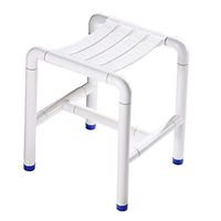 Bath Stool Shower Stool Bathroom Seat Durable Aluminum Bathing Aid for Elderly Disabled Pregnant Woman Universal Bath Seat