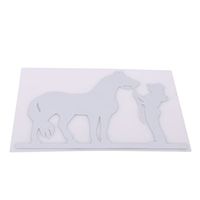Meolin Cowgirl Horse Car Window Wall Laptop Decal Sticker,PET,7.09 * 5.83inch