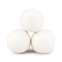 Yeefant 6-Pack Premium Sheep Wool Dryer Balls, No Fillers, Natural Reusable Natural Fabric Softener, Reduces Drying Time 6CM