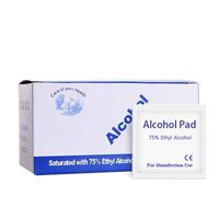 Bansusu 400Pcs 75% Alcohol Disinfectant Prep Pad Disposable Wet Wipes for Outdoor First Aid Wound Nail Cellphone Computer Skin Cleaning Sterilization