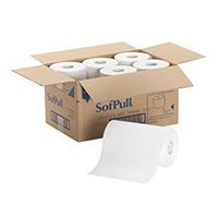 Georgia-Pacific GPC26610 Professional 26610 Hardwound Paper Towel Roll, Nonperforated, 9 x 400ft, White (Case of 6 Rolls)