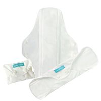 Charlie Banana 3 Feminine Pads, Super+ White, 0.4 Pound