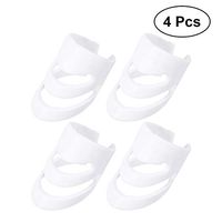 SUPVOX 4pcs Guitar Fingertip Protectors Silicone Finger Guards Finger Picks Protector Finger Caps for Ukulele Electric Guitar Mandolin