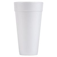 Solo 24J16 Drink Foam Cups, Hot/Cold, 24oz, White, 25/Bag, 20 Bags/Carton