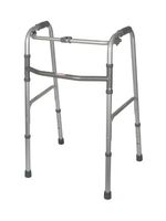 Medline MDS86615 One-Button Folding Walkers, Adult (Pack of 2)
