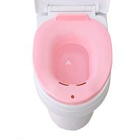 YAOBAO Sitz Baths,Healthcare Personal Washing Bidet Bowl Toileting Aid - Portable Bidet for Standard Toilet,Patients Hemorrhoidal Relief, Pregnant Women and Old,Pink