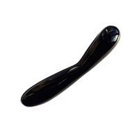 Chakra Crystal Gemstone Wand 8 inch (21 cm) Long, with Curved Shaft for Better Stimulation, Excellent for Healing, Massage, Meditation, Reiki or Manifestation