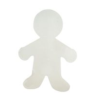 Hygloss Products Paper Cutout Shapes - Blank Corrugated People Cutouts - Classroom Activity & Decorations - Special Education Supplies - Fun Craft for Kids' Parties, Events & More - 12 Inches, 12 Pack