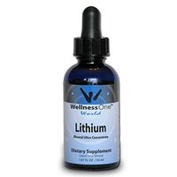 Lithium Premium Liquid Ionic Mineral Drops - Supports The Brain (100 Days at 500mcg per 10 Drops) 1.67fl oz. Easy to Swallow Adjustable Serving Sizes for Kids, Men and Women.