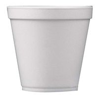 Dart 32TJ32, 32 Oz. Customizable White Foam Plastic Cold And Hot Beverage Cup with Translucent Straw Slotted Lid, Disposable Take Out Drink Cups with Matching Covers (50)