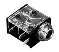 Switchcraft 35RAPC4BV4 3.5MM PC vertical mount Jack, mono, threaded bushing