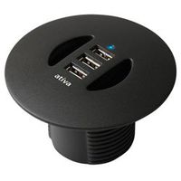 Ativa 531-015 4-port USB 2.0 In-Desk Hub