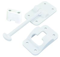 JR Products 10414B Polar White 3-1/2 T-Style Door Holder with Bumper by JR Products