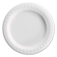 GNP70600 - Genpak 70600 Aristocrat White Crystal Finish 6 Impact Plastic Plates