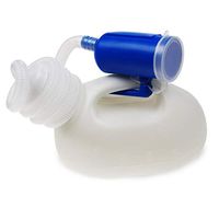 LSY@ Urinal, Men Urine Bottle Can be Used Portable Old Man Urine Collector Thicken with lid Deodorant High Capacity White Plastic Easy to Clean 2000ml (Size : Double)