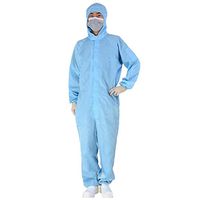 Crazyfashion New One-Piece Coverall Chemical Hazmat Isolation Suit Disposable Protective Clothing, S-3XL