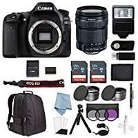 Canon EOS Rebel 80D Bundle with 18-135mm is USM Lens + Advanced Accessory Kit - Including to Get Started