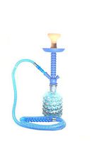 Zebra Smoke Series Bubbly Hookah 19" Complete Kit Combo Flavor Pack (Blue)