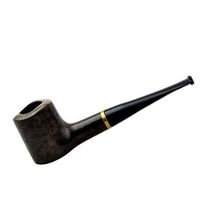 Poker Briar Straight Smooth Dark Brown Tobacco Smoking Pipe