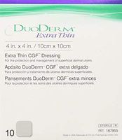 Dressing Hydrocolloid DuoDERM XTHIN 4X4 - 10 ct. - Convatec 187955