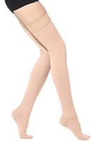Ztl Thigh High Compression Stockings Women Men, 30-40 mmHg, Closed Toe