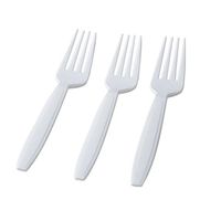 Fineline Settings 2523-WH White Forks- BULK