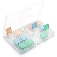 Travel 6 Pack Flip Press Contact Lens Case Container Holder Storage Box Portable Contact Lens Travel Kits