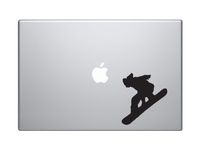 Snowboard Trick #6 - Mountain Downhill Competitive Jump Grind - 5" Black Vinyl Decal Sticker Car Macbook Laptop