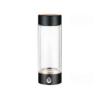 LOVEPET High Concentration Hydrogen-Rich Water Cup SPE Ion Membrane Alkaline Water Purifier Micro-Electrolyzed Water Glass 380ml