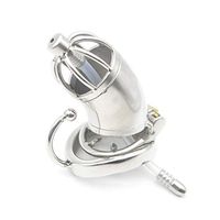 Anti-Derailment Portable Comfortable Sleek Toy, Comfortable Sleek Toy for Happy Flirting, 60mm Long Cage with Anti-Off Ring HAIWEHAO (Size : Ring 50mm)