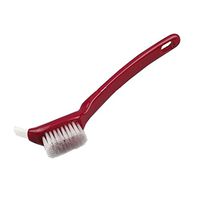 PANDA SUPERSTORE Portable Home Use Cleaning Brushes Small Double Brush for Slit Fuchsia 2PCS