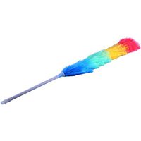 Hakeeta Feather Duster, Soft Plastic Will not Scratch Your Furniture, 360 Cleaning Products, Anti Static, Long Handle, Light Weight, Easy to wash, Dust Removal, Colorful