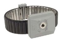 SCS Wrist Strap 2384, Black, Metal, 3mm Snap, Small, No Crd