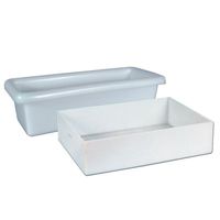 (1 Tray) 1-3/4 Gallon Shallow Tray - 16-5/8"L x 12-5/8"W x 3"H