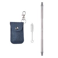 SAVORLIVING Reusable Stainless Steel Straws 8.3 inch