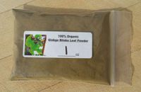 New 100% Organic Ginkgo Leaf Powder (Ginkgo BILOBA) Memory, Improve Alertness Ginko