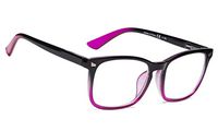 Reading Glasses Women - Fashion Ladies Readers(Black/Purple, 1.00)