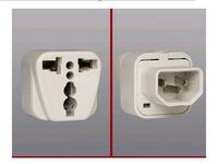 tripp lite uniplugint uniplugint iec-320 c13 outlet adapter for intl plugs fr ger uk
