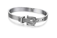 Lady's Anti-fatigue Titanium Bangle Bracelet Adjustable Length 17.5-19.5 Cm Therapy Power