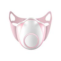 Dinfoger Electric Mask Air Purifying Mask Anti Pollution Mask for Travel Sport with Powder