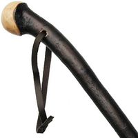 Unisex Knob Cane Polished Natural Bark Irish Blackthorn  -Affordable Gift! Item #DHAR-9769500