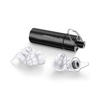 NOLOGO Fssh-mlx 2Pairs High Fidelity Earplugs SNR 28dB/ NRR 24dB Noise Reduction Music Concert Ear Plugs with Carry Case for Festival